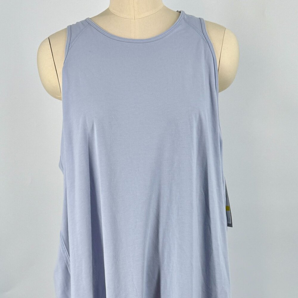 Zella XL Sleeveless Swing Dress | Soft Stretch Athleisure Dress | Blue Tank Dres